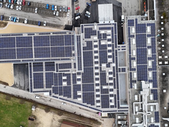 Solar Power Plant at Busch in Chevenez 